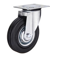 Колесная опора промышленная поворотная SC160 (11160, SC63) черная резина