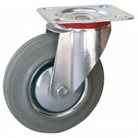 Колесная опора промышленная поворотная SCg160 (11160G) серая резина