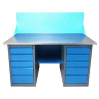 Верстак слесарный металлический с двумя драйверами ВД2-1.9 1900х685х850 мм без панели