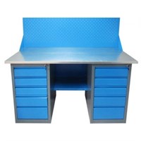 Верстак слесарный металлический с двумя драйверами ВД2-1.9 1900х685х850 мм с панелью