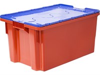 Ящик п/э 600х400х300 сплошной, с синей крышкой, Safe PRO цв. красный (601-1 SP)