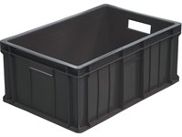 Ящик п/э 600х400х250 2,2кг. сплошной цв. чёрный (204)