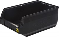 Ящик Milano 350х230х150 PP, черный антистатичный (5003 ESD)