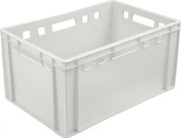 Ящик п/э мясной 600х400х300 сплошной Е3 натуральный морозостойкий 3 кг (210-1 м)