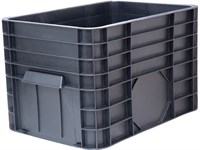 Ящик п/э 710х500х455 сплошной цв. чёрный (425)