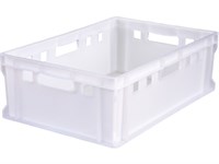 Ящик п/э мясной 600х400х200 мороз. сплошной Е2 цв. натуральный (207-P м)