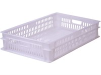 Ящик п/э 740х465х145 мороз. дно сплошное, стенки с перфорацией цв. натуральный (404-Т-1 м)