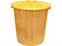 Бак с крышкой (50 л) желтый (МБ-50 желтый с крышкой)