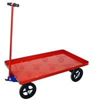 Усиленная платформенная тележка с поворотной осью ТПО 5, большегрузные 250-чу-700*1200 г/п 600 кг