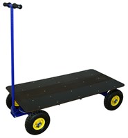 Облегченная платформенная тележка с поворотной осью ТПО О, 250-лр-600*1200 г/п 200 кг