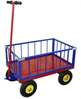 Тележка платформенная с решетчатыми бортами с поворотной осью ТПОБ 2 Т, 250-лр-600*900 г/п 450 кг