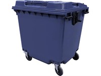 Мусорный контейнер п/э 1100л. на колёсах цв. синий (МКТ-1100)