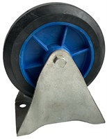 Колесная опора промышленная неповоротная FC 125 P/RUB, пластик/резина