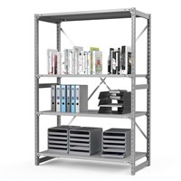 Стеллаж металлический ТСУ Универсал, 2000x1000x300 мм. Полки: метал. 4 шт. (ТСУ 20100340)