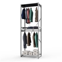 Стеллаж металлический ТСУ Универсал, 3000x1000x500 мм.Штанги: 2шт. Полки: метал. перф. 3 шт. (ТСУ 30100531ш2)