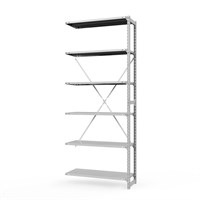 Секция приставная стеллажа металлического ТСУ Универсал, 3000x700x300 мм. Полки: метал. усил. 6 шт. (ТСУп 30070362)