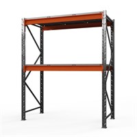 Стеллаж металлический Оптима, 2000x2500x600 мм. Ярусы: 2 шт. метал.