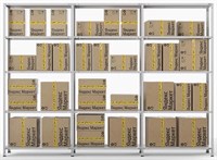 Стеллаж трехсекционный для ПВЗ Яндекс.Маркет МС, 2000х3000х400 мм, 15 полок