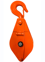 Блок монтажный однорольный с  крюком TOR 2 т с откидной щекой