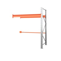 Секция приставная стеллажа металлического паллетного 2500х1800х1100 мм (70.1.5). Ярусы: пол+2