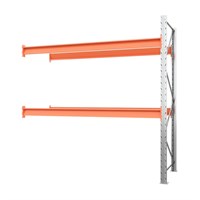 Секция приставная стеллажа металлического паллетного 2500х2700х1100 мм (70.1.5). Ярусы: пол+2