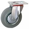 Колесная опора промышленная поворотная SCg200 (11200G) серая резина - фото 32532
