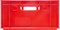Ящик п/э 600х400х200 дно гладкое, слошной, Е2 цв. красный (207 гд) - фото 42692