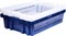 Ящик п/э хлебный 600х400х152,5 синий вес 1,3 кг. (403-2) - фото 42697