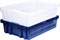 Ящик п/э хлебный 600х400х152,5 синий вес 1,3 кг. (403-2) - фото 42705