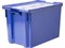 Ящик п/э 600х400х400 мороз. сплошной, с крышкой, Safe PRO цв. синий (605-1 SP м) - фото 42721