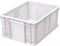 Ящик п/э 400х300х180 мороз. перфорированный, с внешней ручкой цв. натуральный (702.01.02 м) - фото 42784