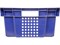 Ящик п/э 600х400х200 1,5кг. дно сплошное, стенки перфорированные цв. синий (102-1) - фото 42797