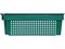 Ящик п/э 600х400х200 1,5кг. дно сплошное, стенки перфорированные цв. зелёный (102-1) - фото 42834