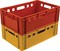 Ящик п/э 600х400х200 сплошной, E2  цв. красный (207) - фото 42926