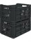 Ящик п/э 500х300х264 с перфорацией цв. чёрный (112) - фото 43077