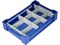 Ящик п/э 600х400х135 дно сплошное цв. синий (120) - фото 43106