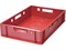 Ящик п/э мясной Е1 сплошной 600х400х120 красный (205) - фото 43226