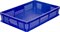 Ящик п/э 600х400х120 перфорированный, без ручек цв. синий (704.01.02) - фото 43366