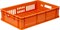 Ящик п/э 600х400х150 мороз. с перфорацией цв. оранжевый (418 м) - фото 43373