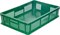 Ящик п/э 600*400*140 мм дно сплош.стенки перф.без ручек зеленый (705.02.02) - фото 43450