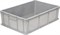 Ящик п/э 600*400*180 мм сплошной без ручек серый (706.03.02) - фото 43552