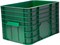 Ящик п/э 710х500х455 сплошной цв. зелёный (425) - фото 43746