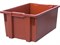 Ящик п/э 600х400х270 дно гладкое, цв. красный (600-6427 гд) - фото 43793