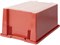Ящик п/э 600х400х270 дно гладкое, цв. красный (600-6427 гд) - фото 43795