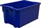 Ящик п/э 600х400х300 сплошной цв. синий (601) - фото 43811