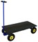 Облегченная платформенная тележка с поворотной осью ТПО О, большегрузные 250-п-600*1200 г/п 200 кг - фото 45165