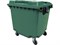 Мусорный контейнер п/э 1100л. на колёсах цв. зелёный (МКТ-1100) - фото 45338